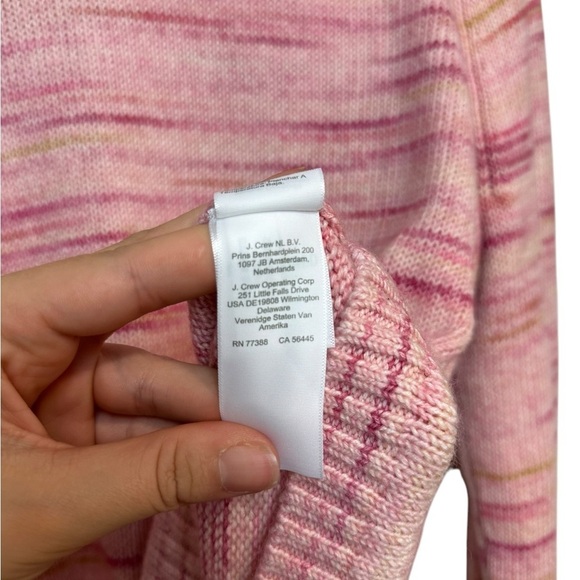 J. Crew | Women’s Pink Multi Colored Sweater | Long Sleeve | Size Large - Picture 4 of 6